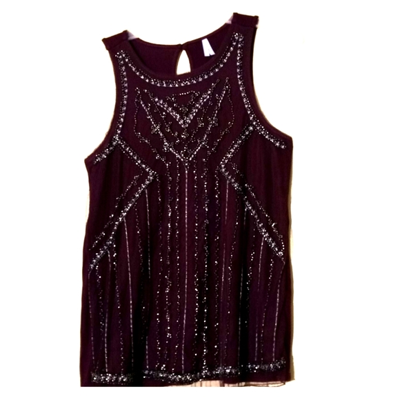 Vanity Tops - Vanity Embellished Tank Top Size M